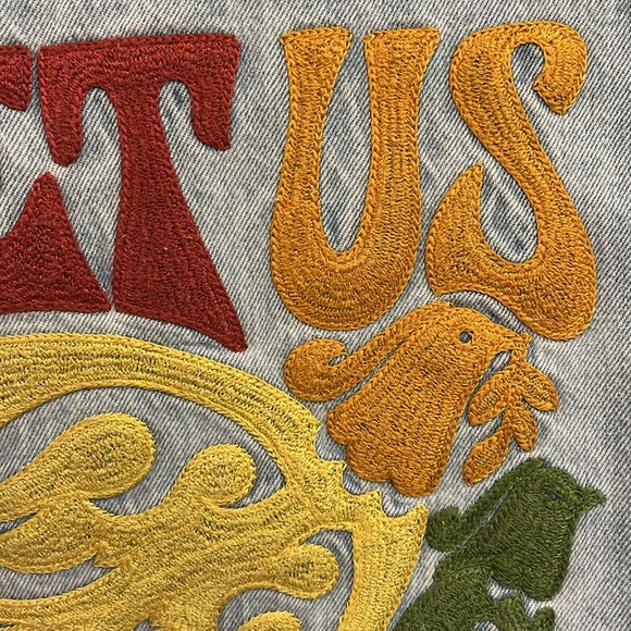 LEVIS Embroidered Unisex Pride Liberation Truckers Jacket, Extra Large XL - Picture 10 of 12